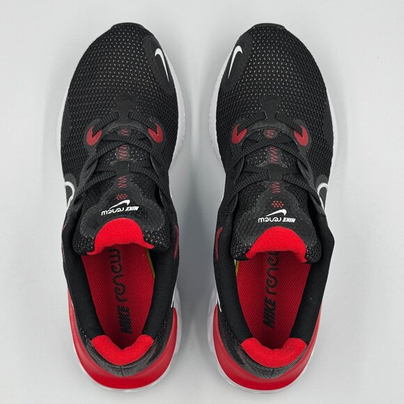 Nike Renew Run Black White University Red - Picture 3 of 10